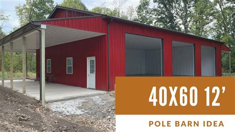 60x40 pole barn kit prices